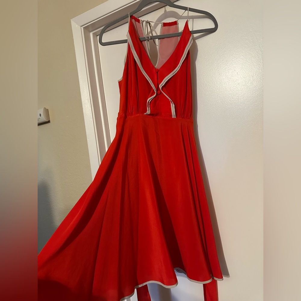 Anthropologie red dress. Girls from savoy